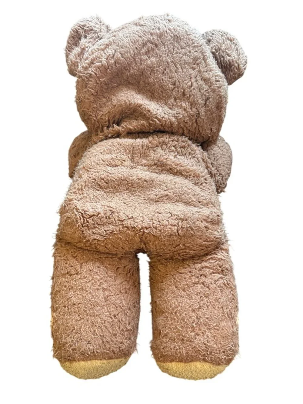 Vintage 1970s Large Plush Teddy Bear With Tongue 26 Inches Brown & Beige Retro S - Picture 6 of 10
